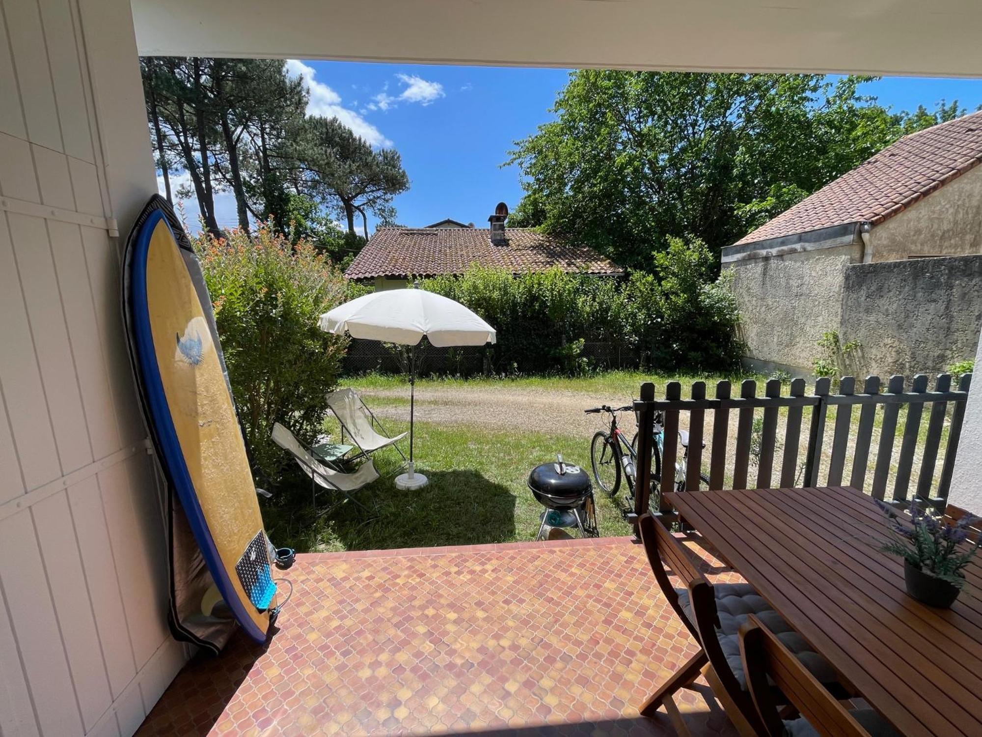 Appartement Avec Chambre, Terrasse Et Jardinet Proche Plage, Foret Pins, Piste Cyclable, Lac Мимизан-Плаж Экстерьер фото