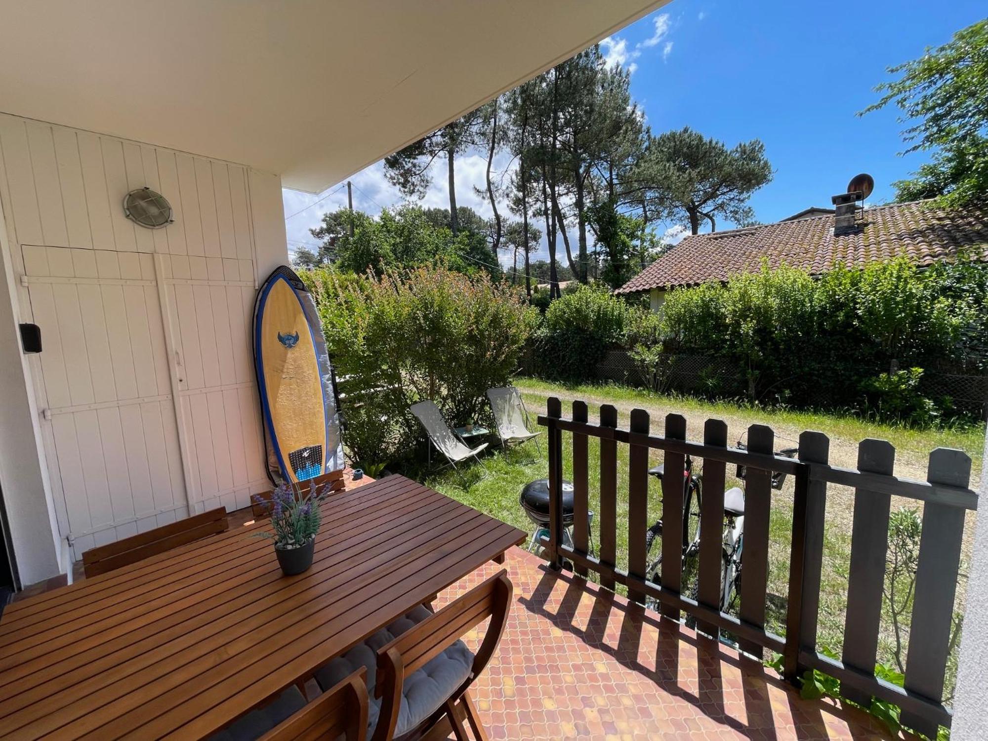 Appartement Avec Chambre, Terrasse Et Jardinet Proche Plage, Foret Pins, Piste Cyclable, Lac Мимизан-Плаж Экстерьер фото